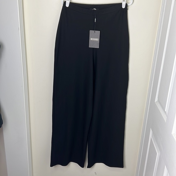 Missquided High Waisted Wide Leg Trouser Pants Size 10 - Picture 7 of 13
